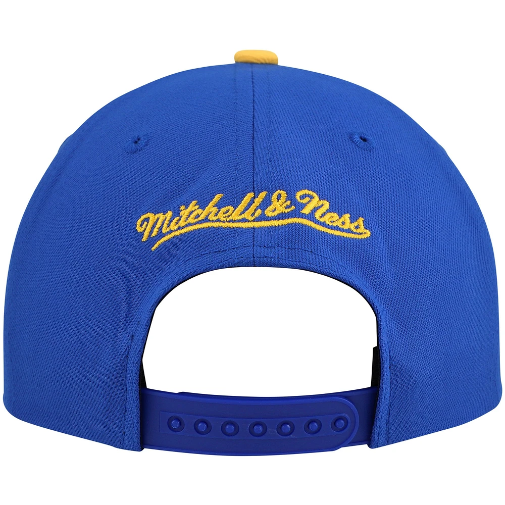 Men's Mitchell & Ness Royal/Gold Pitt Panthers 2-Tone 2.0 Snapback Hat