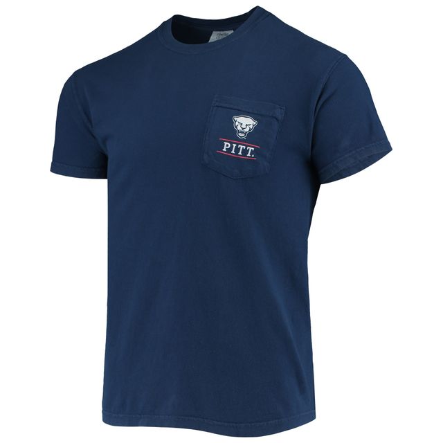 T-shirt Homme Bleu Marine Pitt Panthers Campus Americana