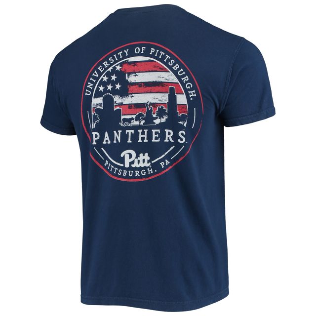 T-shirt Homme Bleu Marine Pitt Panthers Campus Americana