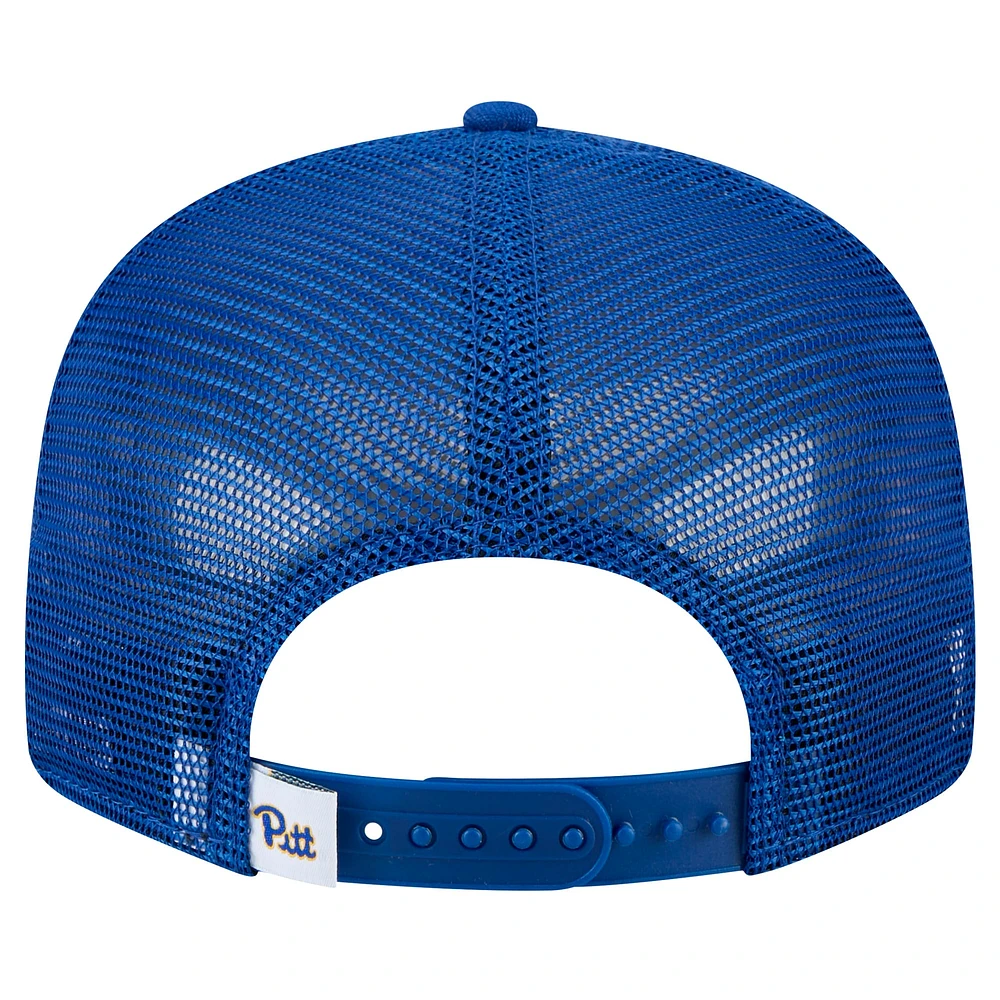 Men's New Era Royal Pitt Panthers 9FIFTY Trucker Snapback Hat