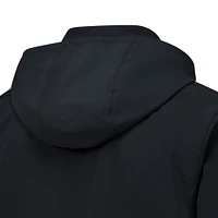 Men's Nike Black Pitt Panthers 2024 Sideline Coach Quarter-Zip Hoodie Jacket