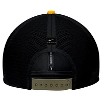 Men's Nike Olive/Black Pitt Panthers Military Appreciation Trucker Adjustable Hat