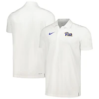 Men's Nike White Pitt Panthers Sideline Polo