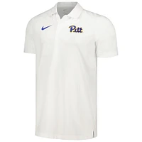 Men's Nike White Pitt Panthers Sideline Polo