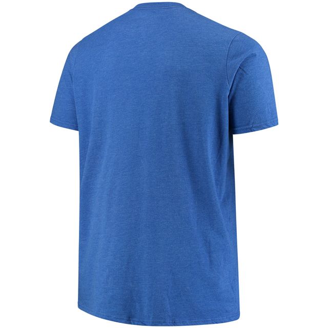 T-shirt torsadé simulé Big & Tall de la marque rétro originale pour hommes Royal Pitt Panthers