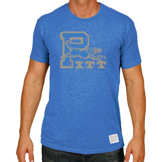 T-shirt torsadé simulé Big & Tall de la marque rétro originale pour hommes Royal Pitt Panthers