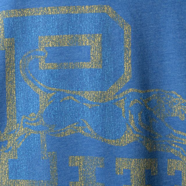 T-shirt torsadé simulé Big & Tall de la marque rétro originale pour hommes Royal Pitt Panthers