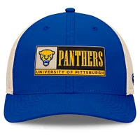 Men's Top of the World Royal/Natural Pitt Panthers Bennett Trucker Adjustable Hat