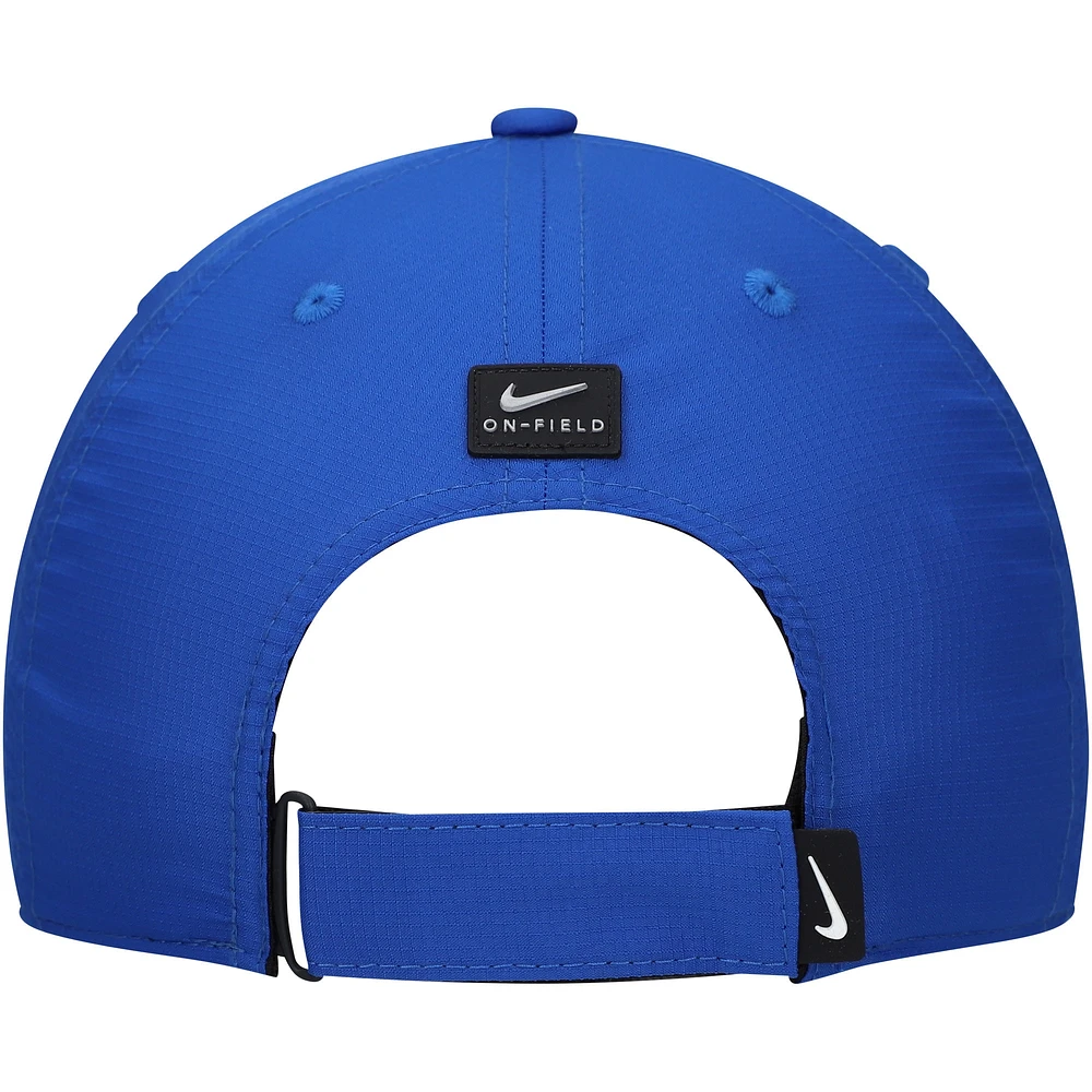 Youth Nike Royal Pitt Panthers 2024 Sideline Club Adjustable Hat