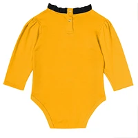 Ensemble 3 pièces pour bébé fille Pittsburgh Penguins Rink Queen, body à manches longues, pantalon et bandeau