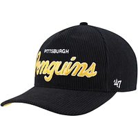 V111020 Pnguns NHL TEI HOL24 Crosstown Corduroy Hitch HATMENSTR H-CTCRA15EWP-BK # 11