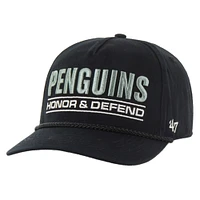 Men's '47 Black Pittsburgh Penguins OHT Military Appreciation Homeland Honor and Defend Hitch Adjustable Hat