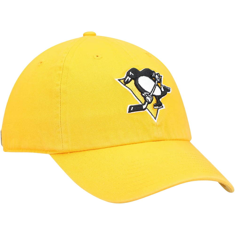 Men's '47 Gold Pittsburgh Penguins Team Clean Up Adjustable Hat