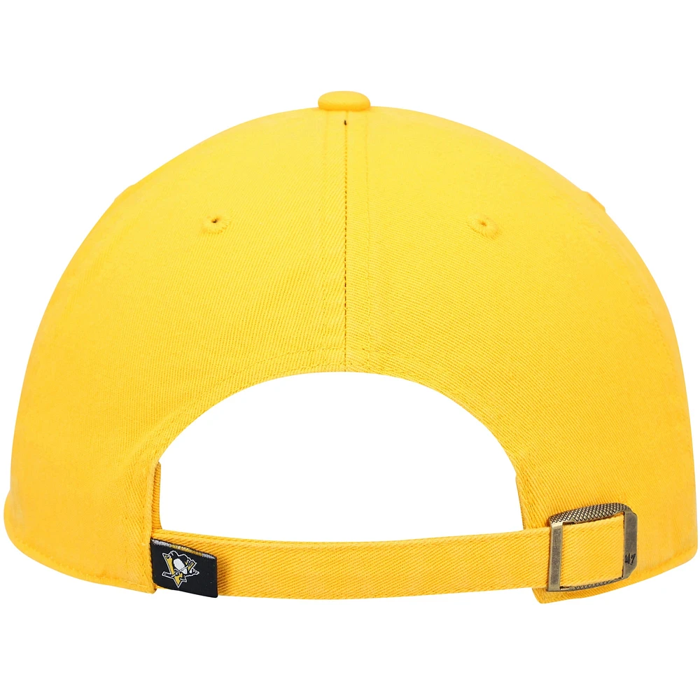 Men's '47 Gold Pittsburgh Penguins Team Clean Up Adjustable Hat