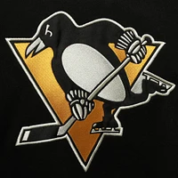 Men's '47 Sidney Crosby Black Pittsburgh Penguins Player Name & Number Lacer Pullover Hoodie