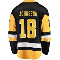 Men's Fanatics Andreas Johnsson Black Pittsburgh Penguins Home Breakaway Jersey