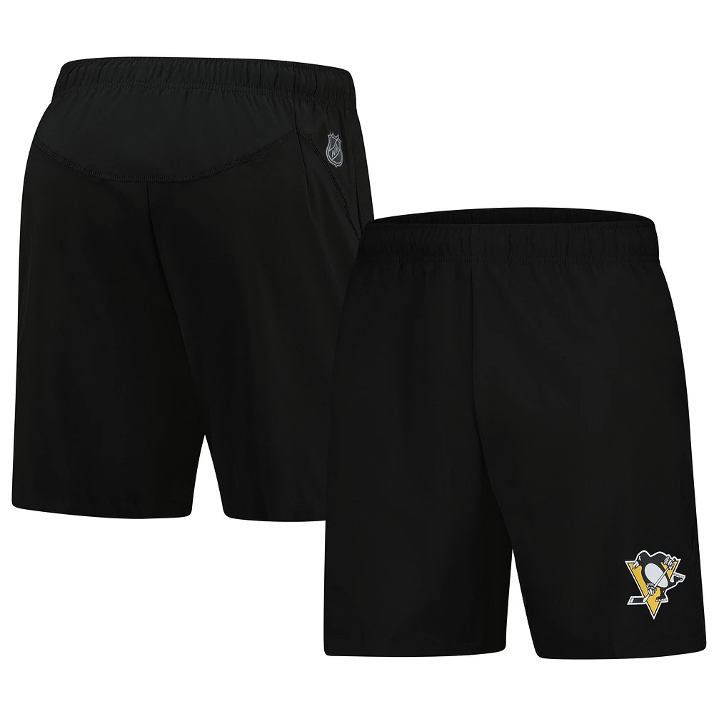Men's Fanatics  Black Pittsburgh Penguins Tech Training Shorts