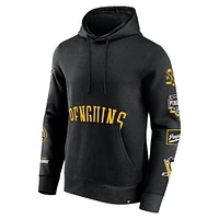 Men's Fanatics Black Pittsburgh Penguins Wild Winner Pullover Hoodie