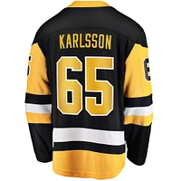 Men's Fanatics Erik Karlsson Black Pittsburgh Penguins Home Breakaway Jersey
