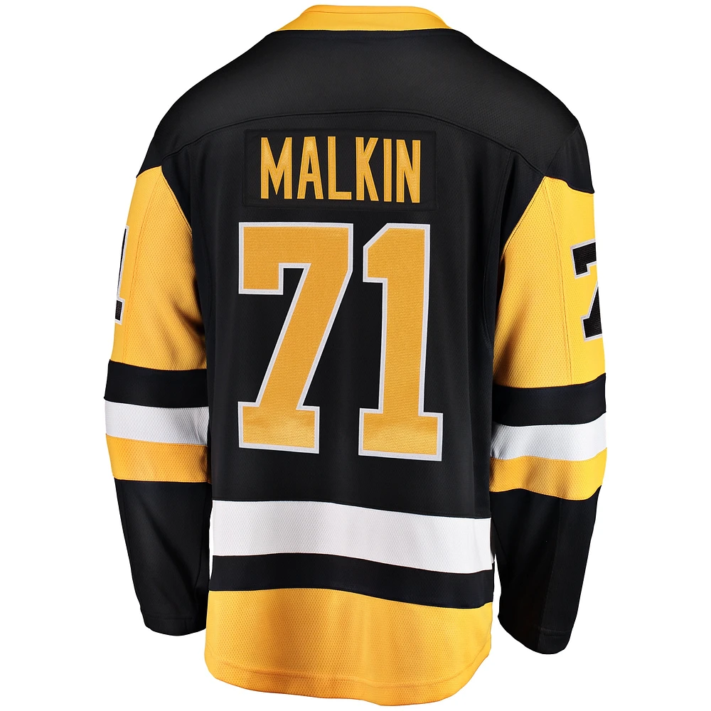 Men's Fanatics Evgeni Malkin Black Pittsburgh Penguins Breakaway - Player Jersey