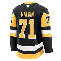 Maillot Premium à domicile noir Evgeni Malkin des Penguins de Pittsburgh pour hommes Fanatics