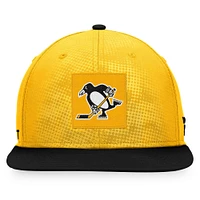 Men's Fanatics Gold/Black Pittsburgh Penguins Authentic Pro Alternate Logo Snapback Hat