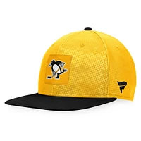 Men's Fanatics Gold/Black Pittsburgh Penguins Authentic Pro Alternate Logo Snapback Hat