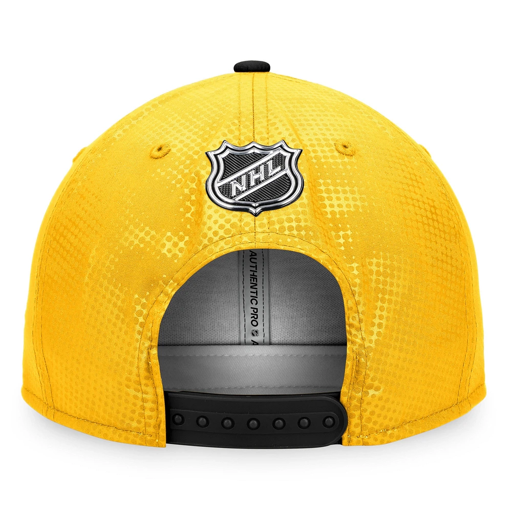 Men's Fanatics Gold/Black Pittsburgh Penguins Authentic Pro Alternate Logo Snapback Hat