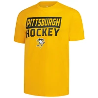 Men's Fanatics  Gold Pittsburgh Penguins Serve T-Shirt