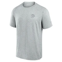 Men's Fanatics Gray Pittsburgh Penguins Front Office Tech T-Shirt