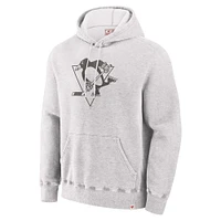 Men's Fanatics Gray Pittsburgh Penguins Made Canada Fleece Pullover Hoodie