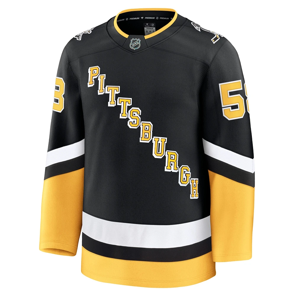 Men's Fanatics Kris Letang Black Pittsburgh Penguins Alternate Premium Jersey