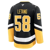 Men's Fanatics Kris Letang Black Pittsburgh Penguins Alternate Premium Jersey