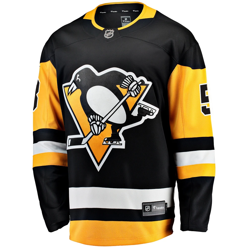 Men's Fanatics Kris Letang Black Pittsburgh Penguins Home Breakaway Jersey