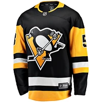 Men's Fanatics Kris Letang Black Pittsburgh Penguins Home Breakaway Jersey