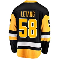 Men's Fanatics Kris Letang Black Pittsburgh Penguins Home Breakaway Jersey