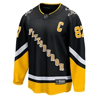 Men's Fanatics Sidney Crosby Black Pittsburgh Penguins Alternate - Premier Breakaway Player Jersey