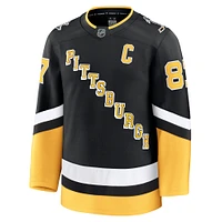 Men's Fanatics Sidney Crosby Black Pittsburgh Penguins Alternate Premium Jersey