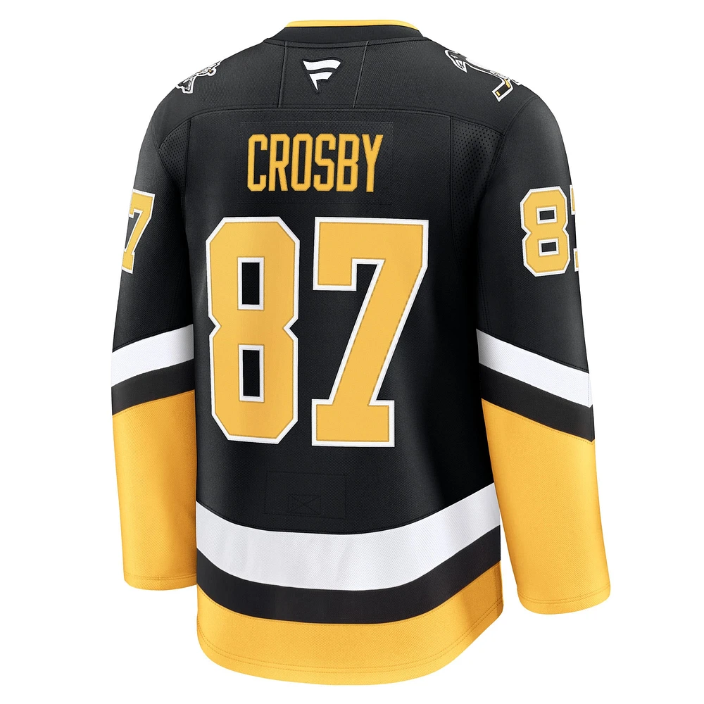Men's Fanatics Sidney Crosby Black Pittsburgh Penguins Alternate Premium Jersey