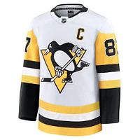 Men's Fanatics Sidney Crosby White Pittsburgh Penguins Away Premium Jersey