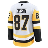 Men's Fanatics Sidney Crosby White Pittsburgh Penguins Away Premium Jersey