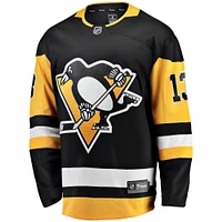 Men's Fanatics Vinnie Hinostroza Black Pittsburgh Penguins Home Breakaway Jersey