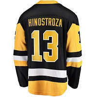 Men's Fanatics Vinnie Hinostroza Black Pittsburgh Penguins Home Breakaway Jersey
