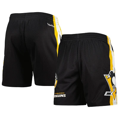 Short en maille noir de la collection City des Penguins Pittsburgh Mitchell & Ness pour hommes