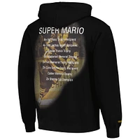 Sweat-shirt en polaire avec nom et numéro de qualité supérieure pour hommes Mitchell & Ness Mario Lemieux Pittsburgh Penguins noir