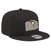 Men's New Era Black Pittsburgh Penguins State Pride 9FIFTY Snapback Hat