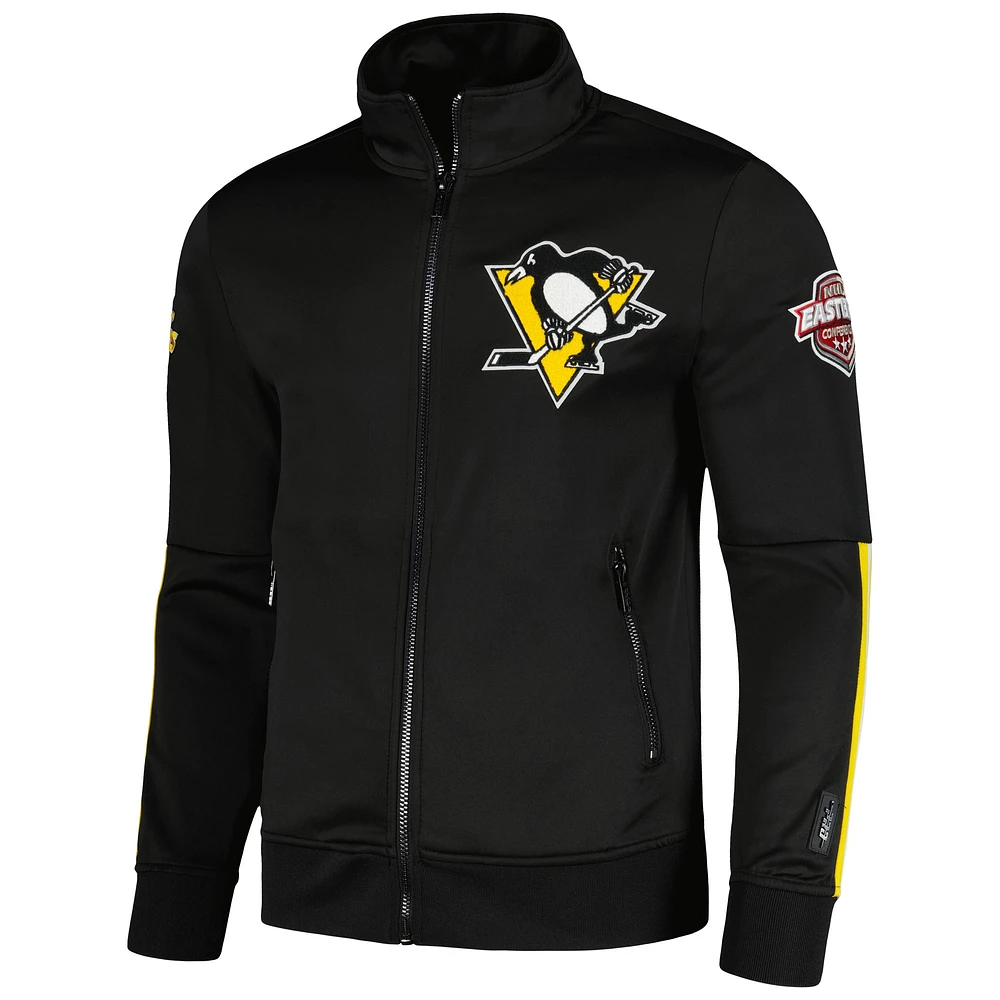 Men's Pro Standard Black Pittsburgh Penguins Classic Chenille Full-Zip Track Jacket