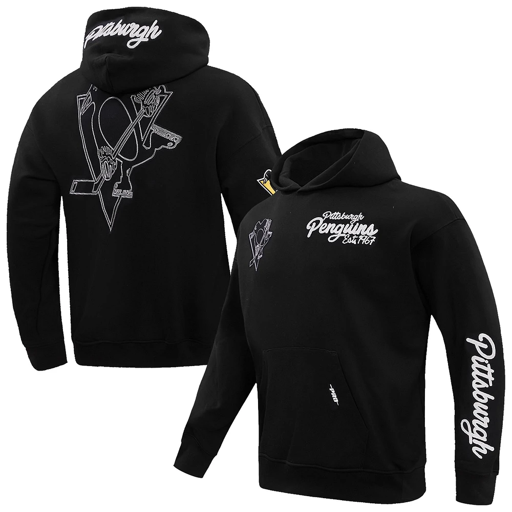 Men's Pro Standard  Black Pittsburgh Penguins Paint the City Pullover Hoodie
