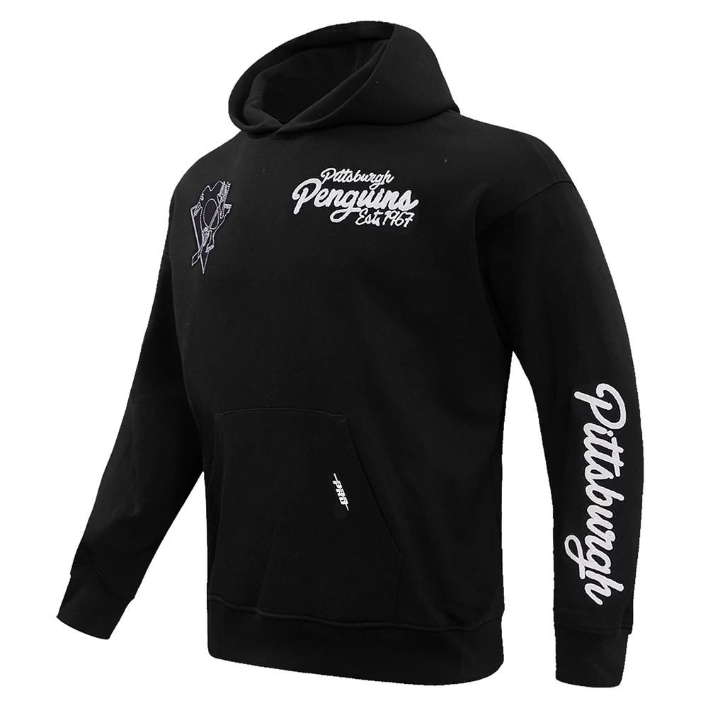Men's Pro Standard  Black Pittsburgh Penguins Paint the City Pullover Hoodie