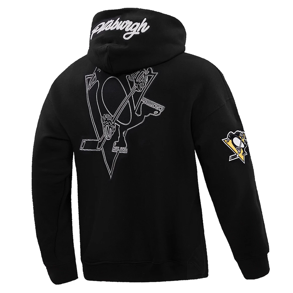 Men's Pro Standard  Black Pittsburgh Penguins Paint the City Pullover Hoodie